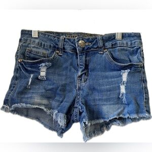 VIP Jeans distressed denim shorts